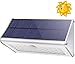 Produktbild Solarlampen für Außen 1100 Lm 46 LED 4500mAh, Solarwandleuchte, Aluminiumlegierungsschale, Bewegungssensor, drahtloses wasserdichtes Nachtlicht, 4 Smart-Modi (warmweißes Licht)