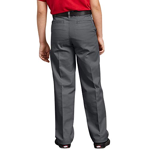 Image of Dickies Boy's Flexwaist Flat Front Straight Leg School Uniform Pants - Adjustable Uniform Trousers for Schoolwear