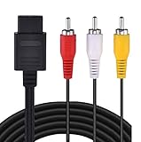 N64 AV Cable, Composite AV Cable Cord for Nintendo 64 N64, Super Nintendo SNES, Gamecube GC