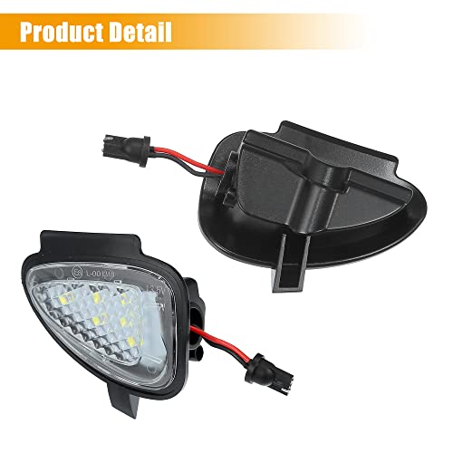1 Par Lámparas LED Luz Blanca Espejo Retrovisor miniatura 5
