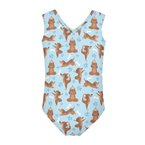 Image of Swimsuits for Girls 3-14 Summer Kids Bathing Suits Gymnastics Leotards One Piece Swimwear