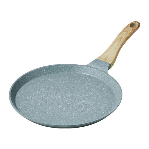 QUXVUIS Sartén Sartenes antiadherentes Artesanía Ollas de cocina Sartén Estructura de metal Diseño grueso Suministros de cocina, 24cm