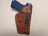 Braids Holsters FITS Glock 48, IWB, Right Hand Formed Brown Leather Holster with Sweat Shield