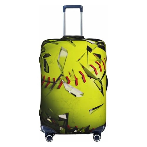 Ball Print Luggage Cover For Suitcase,Washable Elastic Travel Suitcase Protector With Zipper Closure And Bottom Buckle – Fits 18-32
