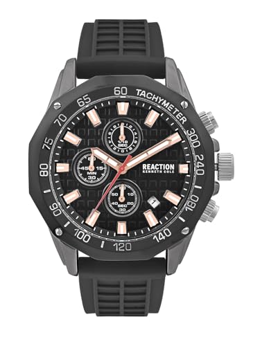 Image of Kenneth Cole Reaction Chronograph Black Dial Watch for Men - KRWGO0070702
