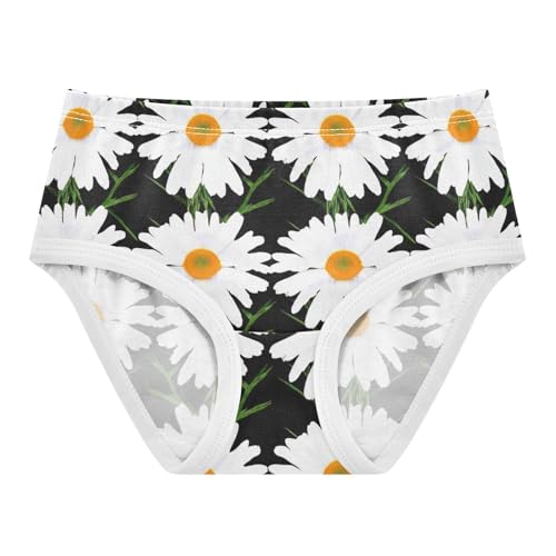 Cotton Girls Underwear Toddlers White Daisy Flowers Thin Green Cute Panties Girl Flower Briefs Girls Undies 2t