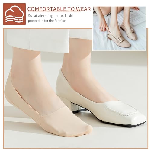 Image of 4pairs No Show Anti-Slip Ice Silk Socks Invisible Breathable Socks Low Cut Liner Hidden Sock for Women
