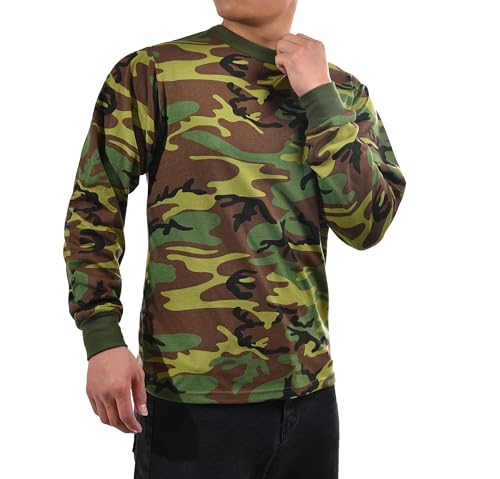 BACKBONE Mens Army Military Gym Training Outdoor Hunt Camp Camouflage Long Sleeve Tee T-Shirt3