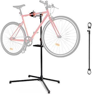 VonHaus Bike Workstand - Height Adjustable Bike Maintenance Stand with Quick Release Handles - Heavy Duty Bike Repair Stand for all Bike Types up to 30kg - Bike Stand for Maintenance with Tool Tray
