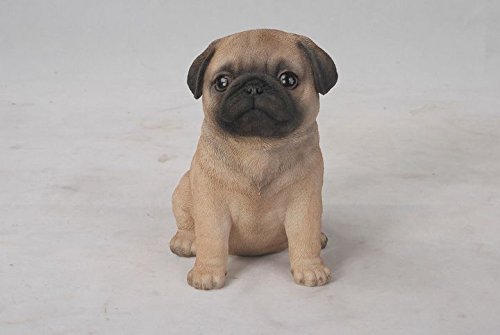Pet Pals - Sitting Pug Puppy Statue by Hi-Line Gift Ltd.