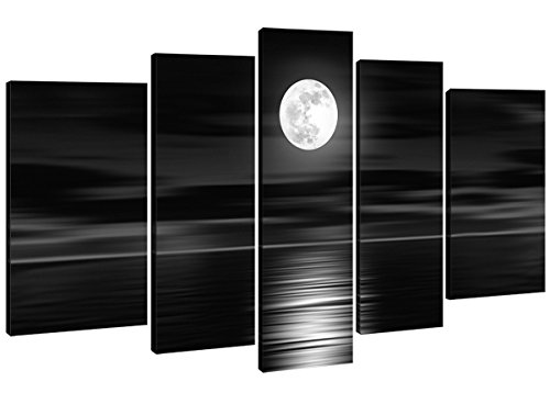 Home Art - Modern Art Giclee Canvas Prints Framed Canvas Wall Art for Home Decor Perfect 5 Panels Wall Decor Landscape Paintings for Living Room Bedroom Dining Room Bathroom Office