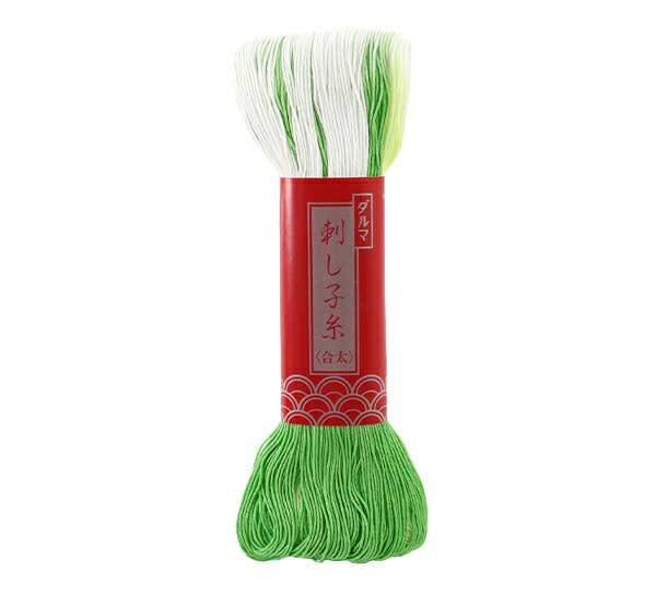 Image of Yokota Daruma Piercing Thread Dyed Dyed 100 M Col. 52 Yellow Green 01-1122 (Japan Import)