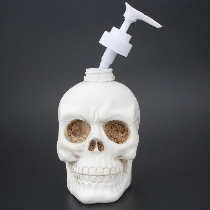 MRKU Lotion-Seifenspender, personalisierter Totenkopf-Seifenspender, Shampoo- und Duschgel-Spenderflasche zum Drücken, für den Seifenspender im Badezimmer zu Hause, in der Küche