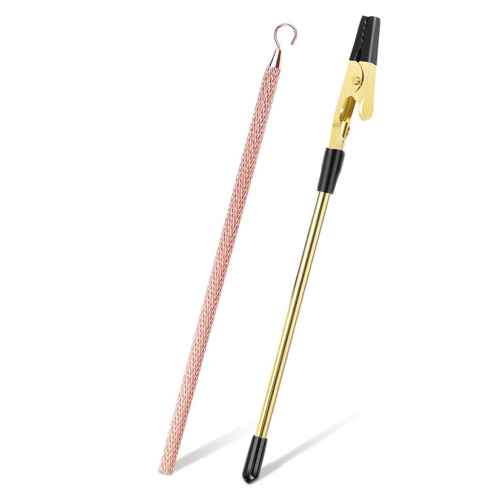 Xnuiasqe Gold Easy Self-Fastening 2 Pcs Bracelet Helper Tool Set For Bracelets, Necklaces& Crafts