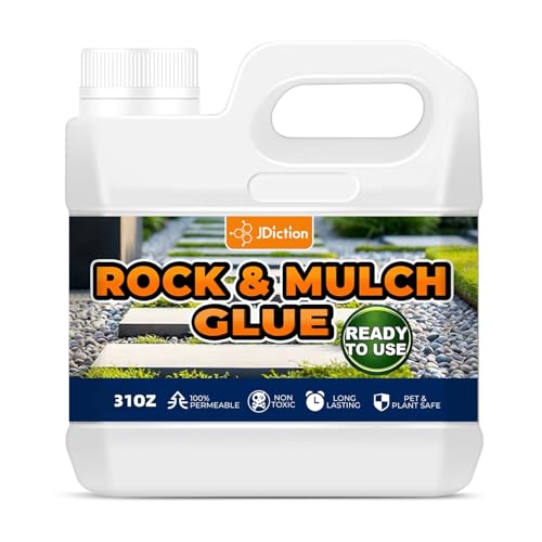 JDiction Mulch Glue 31oz - Intertek Certified Rock Glue for