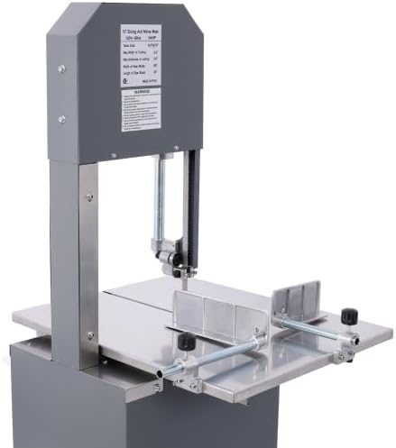 2-in-1 Commercial Butcher Band Saw and Sausage Stuffer, Machine Slicer Meat Bone Sausage Carne