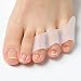Sumifun 10 Pack Little Toe Separators & Toe Straightener, Transparent Toe Stretchers for Overlapping Toe, Protect Bunion Relief