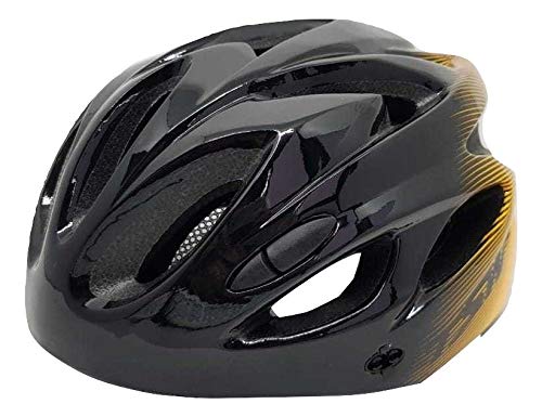 Capacete Ciclismo Tsw Raptor 2019 Com Sinalizador Led Preto/cinza/laranja