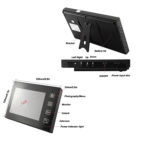 Campainha de Vídeo Sem Fio AC 110 a 240 V Vídeo HD Campainha Visual para Sistemas de Segurança Resid