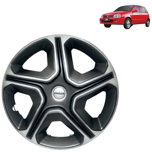 Image of Prigan Zen Grey Silver Wheel Cover 12 inch for Zen (Set of 4 Pcs) (Press Fitting) Model Name- Nexon Grey Silver 12