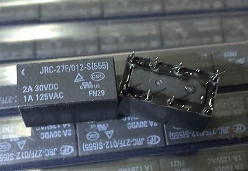 Relé JRC-27F 012-S(555) de 8 pines y 12V 2A para circuitos electrónicos