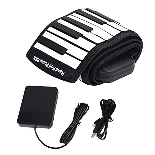 88 Touches Roll Up Piano Piano Pliable Flexible Électrique Numérique Roll Up Clavier Piano Cadeau Musical avec Affichage… - Les Beatles, Paul McCartney, John Lennon, RIngo Starr, George Harrison 88 Touches Roll Up Piano Piano Pliable Flexible Électrique Numérique Roll Up Clavier Piano Cadeau Musical avec Affichage… – Image 7