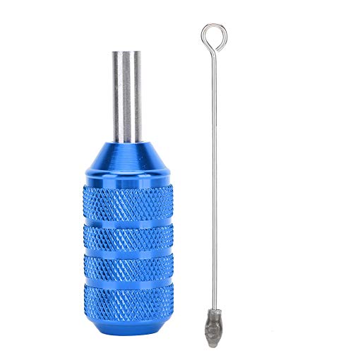 25mm Tattoo Machine Grip Tattoo Tubes with Needle Bar Tattoo Grips and Tube Tattoo Supplies for Coil Tattoos Machine Kit Beauty Body Care (Blue)
