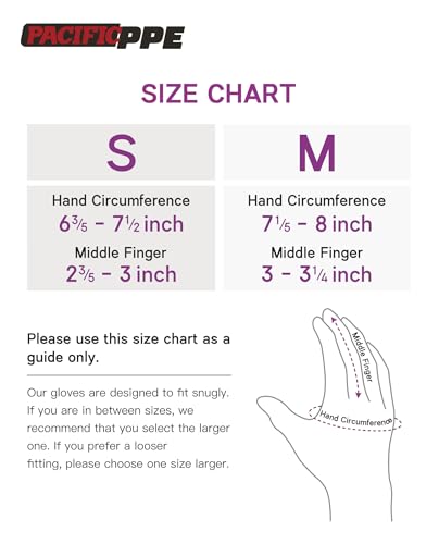 PACIFIC 2 Pares de Guantes de Jardinería para Mujer – Guantes de Trabajo con Agarre Ultra, Guantes de Seguridad Duraderos para Jardín, Pesca, Bricolaje y Actividades Exteriores, Morado & Rojo, Talla M - imagen 6