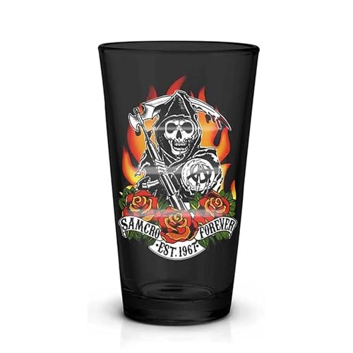 JUST FUNKY Sons of Anarchy SAMCRO Forever 16oz Pint Glass