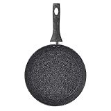 PREMIUM CONSTRUCTION: 9.5-inch ceramic coated frying pan with dark grey finish and heat-resistant handle for comfortable cooking VERSATILE COMPATIBILITY: Works on all cooktop surfaces including induction, with superior heat distribution for even cook...