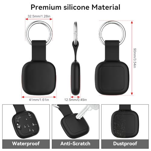 DLENP for Tile Tracker Case with Keychain, 2-Pack Holder for Tile Mate 2022 - image 4
