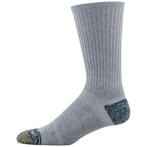 GOLDTOE Men's FIT TEC Cushion Crew Socks, 6-Pairs4