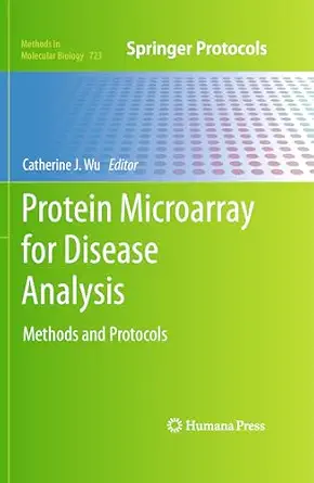 Protein Microarray for Disease Analysis: Methods and Protocols book cover