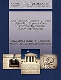 gojak rangierhilfe  John T. Gojack, Petitioner, V. United States. U.S. Supreme Court Transcript of Record with Supporting Pleadings