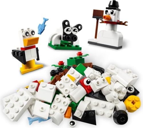 Image of LEGO Creative White Bricks Building Blocks for 4 Years and Above