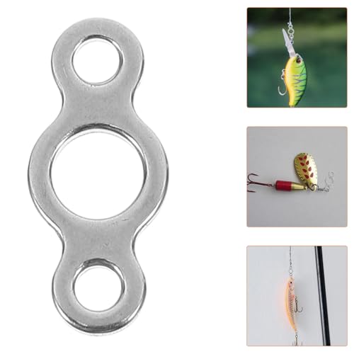 GLEAVI 20 Peças Clipes De Pesca De Aço Inoxidável Acessórios De Pesca Clipes Fixadores Conector