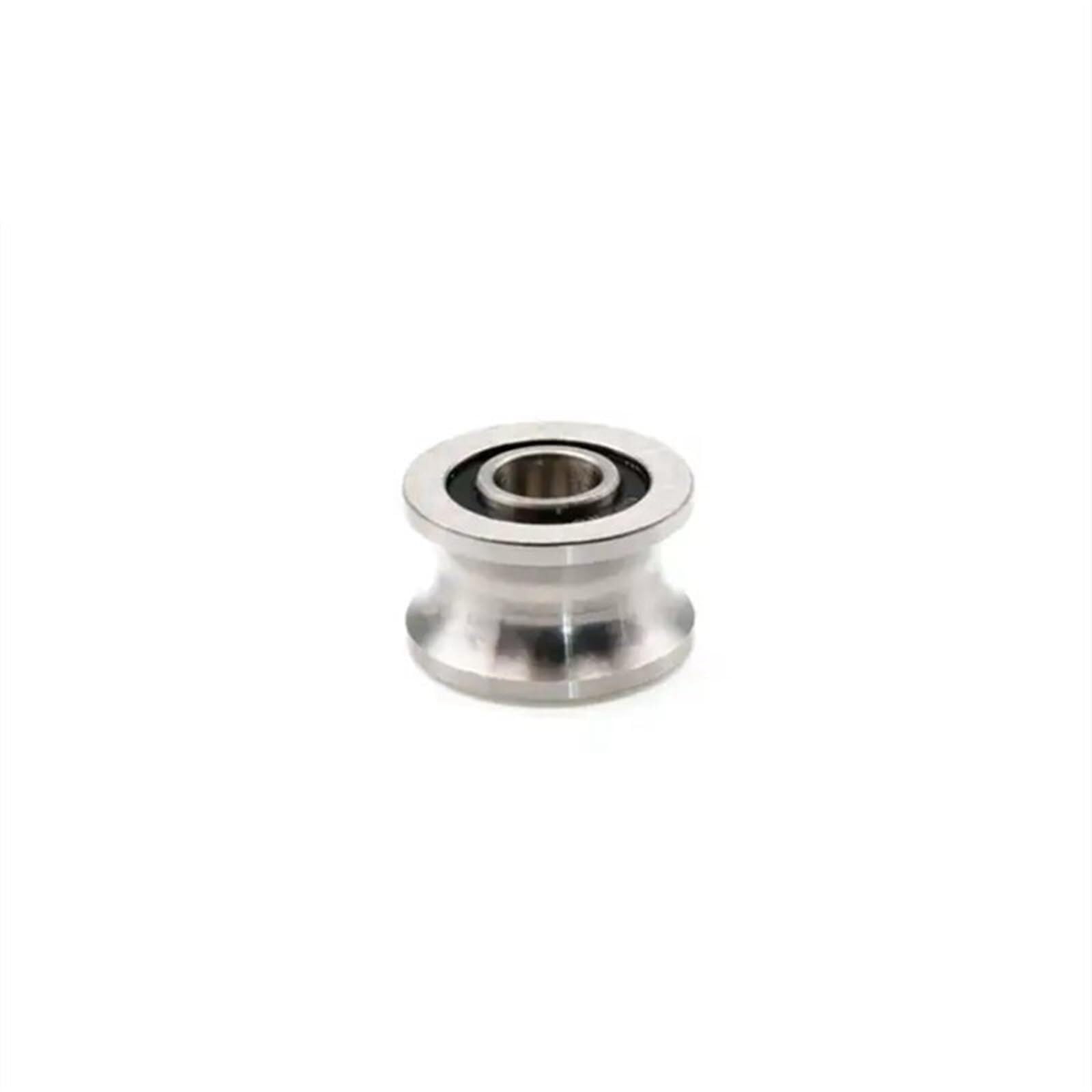 T22 8 * 22,5 * 14,5 * 13,5 mm Miniatur-Edelstahl-U-Rillen-Riemenscheibenlager, hochpräzises Schienen-Gleitrollen-Kugellager - Dichtungssatz-Sortiment