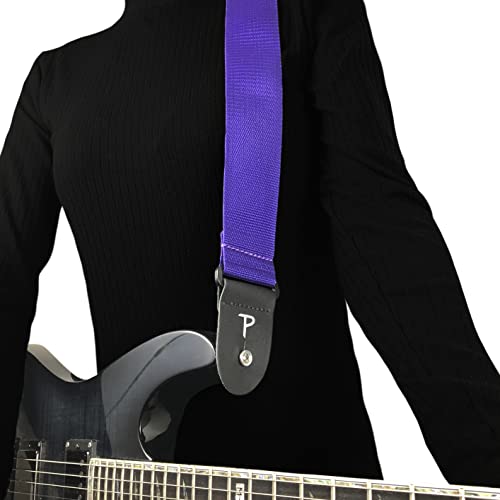 Perri’s Leathers – Sangle Guitar en nylon – Extrémités en cuir – Violet – Ajustable – Pour guitares Acoustic/Electric… - Les Beatles, Paul McCartney, John Lennon, RIngo Starr, George Harrison Perri's Leathers - Sangle Guitar en nylon - Extrémités en cuir - Violet - Ajustable - Pour guitares Acoustic/Electric… – Image 7