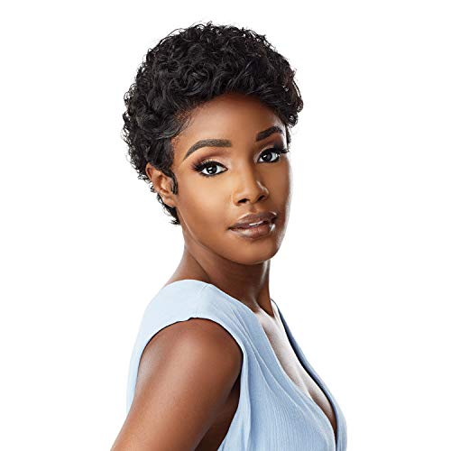 Sensationnel Shear Muse Lace Wig - Amina Deep Laceparting Hand Tied Ready to Wear Synthetic Prestyled Units (2 DARKBROWN)