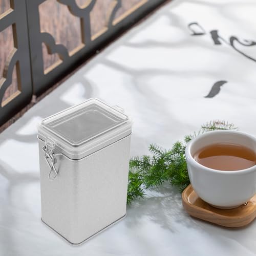 Recipiente hermético para café de hojalata con tapa ventana miniatura 4