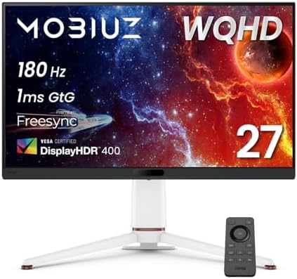 （00:30時点） ベンキュージャパン BenQ MOBIUZ EX271Q (27インチ/WQHD/180Hz/1ms/HDR 400/PixSoulエンジン搭載/ESS DAC搭載/FreeSync Premium/輝度自動調整(B.I.+ Gen2)搭載)