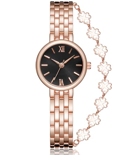 CIVO Reloj Mujer Set Elegante Analógicos Cuarzo Impermeable Reloj de Pulsera Mujer Reloj Acero Inoxidable Señora Moda Reloj Vestir Clásico Regalo para Mujer CIVO Reloj Mujer Set Elegante Analógicos Cuarzo Impermeable Reloj de Pulsera Mujer Reloj Acero Inoxidable Señora Moda Reloj Vestir Clásico Regalo para Mujer