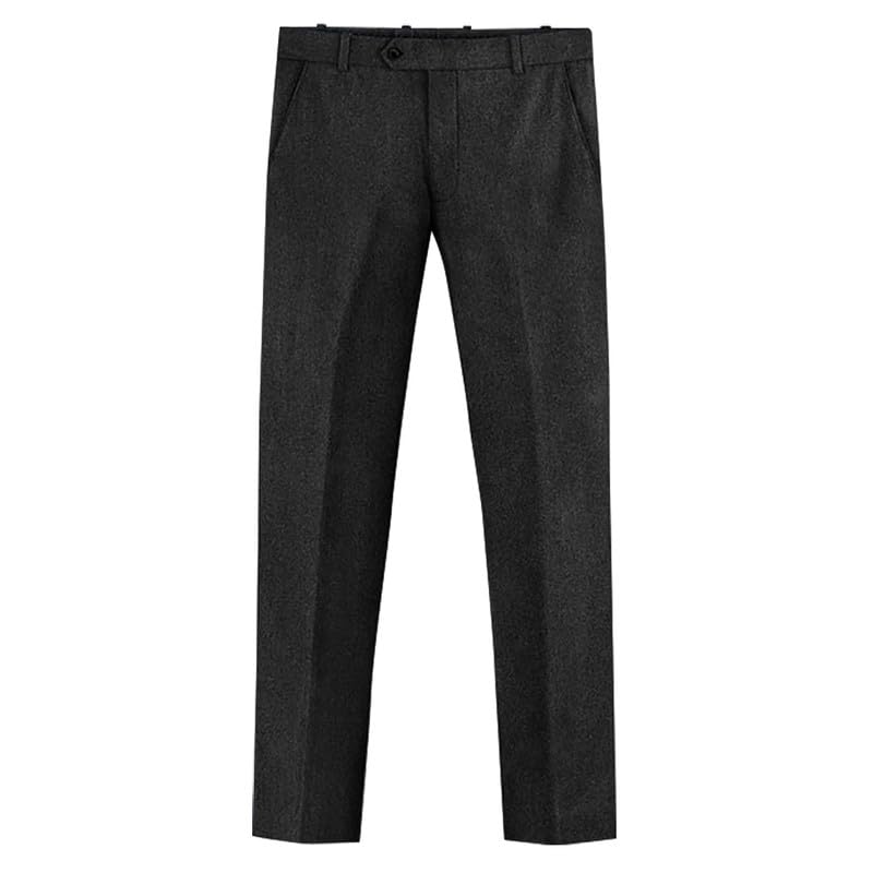 Men Retro Tweed Suit Set 3 Piece Slim Fit Groom Tuxedos Set Prom Notch Lapel Jacket Vest Pants Set4