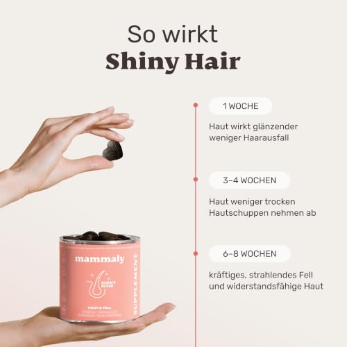 mammaly Shiny Hair® Fellpflege für Hunde mit Nachtkerzenöl (120 Snacks)