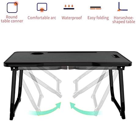 Laptop Desk - Laptop Bed Table, XXL Folding Laptop Desk, Portable Lap Standing Desk For Bed & Sofa, Bed Portable Table. Multifunctional Laptop Stand Desk, Lap Desk, Laptop Tray. (Black & White)
