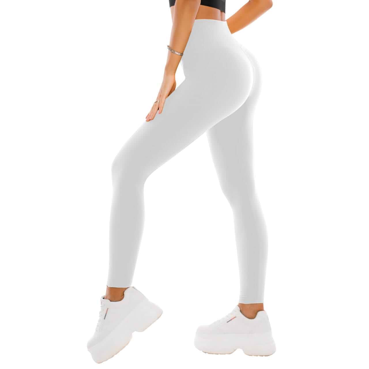 SINOPHANT High Waisted Leggings for Women - Full Length Capri Buttery Soft Yoga Pants for Workout Athletic Leggings