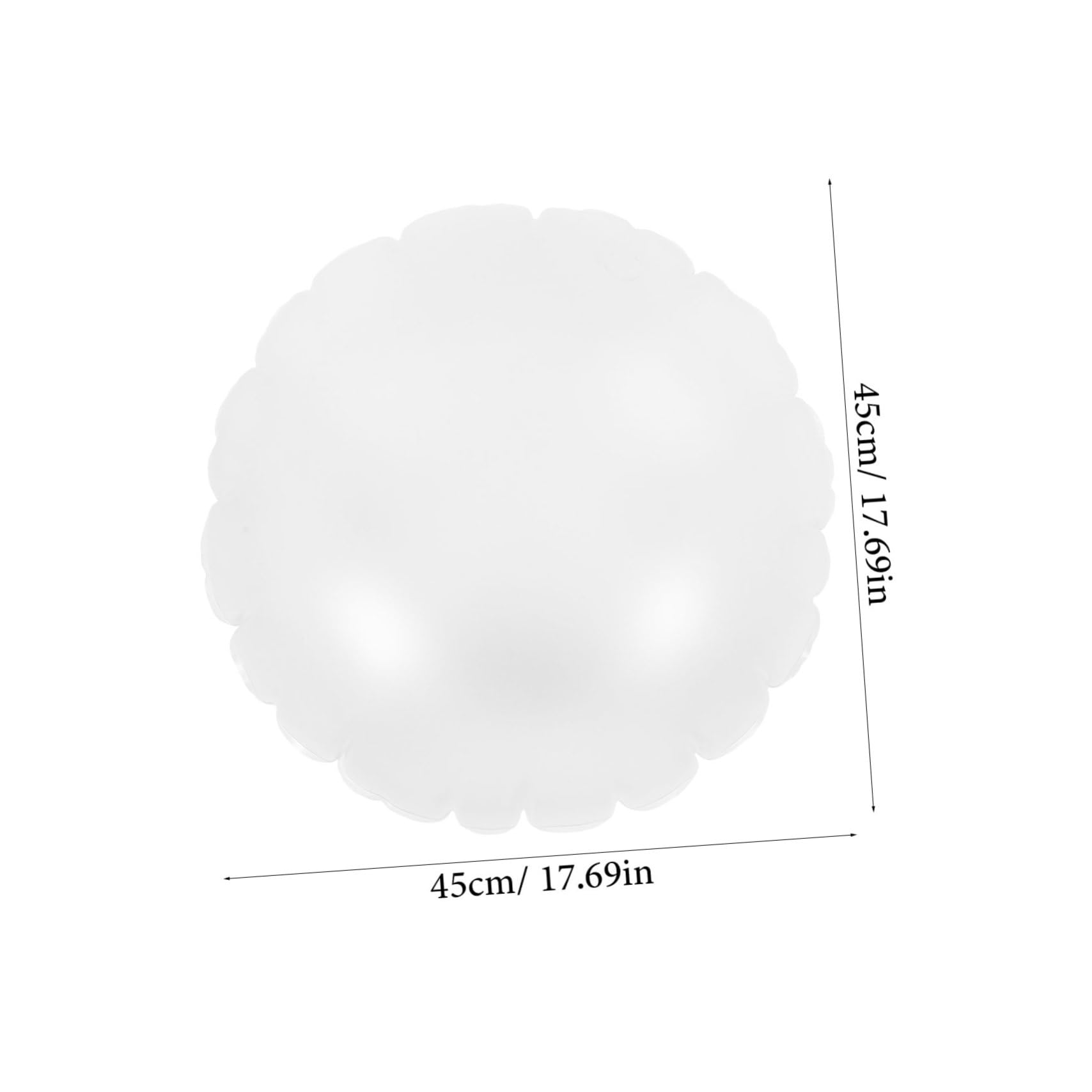 Cabilock Inflatable Cushion for Travel Lightweight Portable Outdoor Pillow Insert Clear Semi Transparent Design Comfortable Support for Neck and Head Material