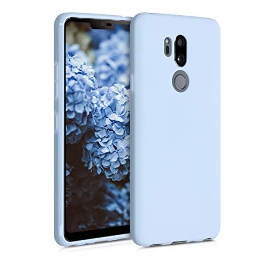 kwmobile skal kompatibel med LG G7 ThinQ/Fit/One – mobiltelefonfodral – mobiltelefonfodral i ljusblå matt