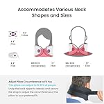 Cabeau Travel Essential Neck Pillow - Fits Most Neck Sizes (11-21 inches) - Evolution X Three Ways to Adjust for Ultimate Comfort on Long Flights (Diamond) - Image 2