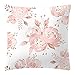 Poszewka na poduszkę w kolorze różowego złota wygodna kwadratowa zapinana na zamek obudowa na poduszkę do dekoracji wnętrz łatwa do czyszczenia jednostronny nadruk(F)